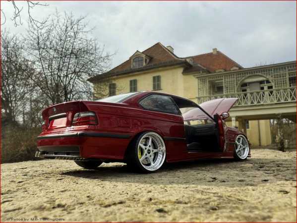 1:18 BMW E36 M3 PANDEM WIDEBODY / ALPINA WITHE mit BBS RS = OVP - Kopie